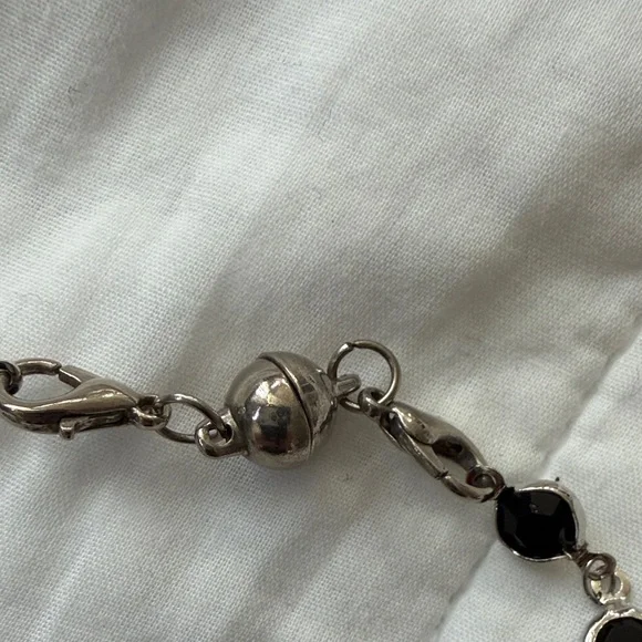 3-Piece Silver Necklace Set | Heart Cross Choker, Angel Beaded Necklace & chain - Picture 5 of 5